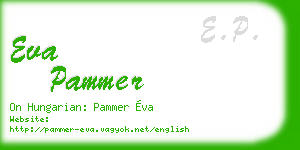 eva pammer business card